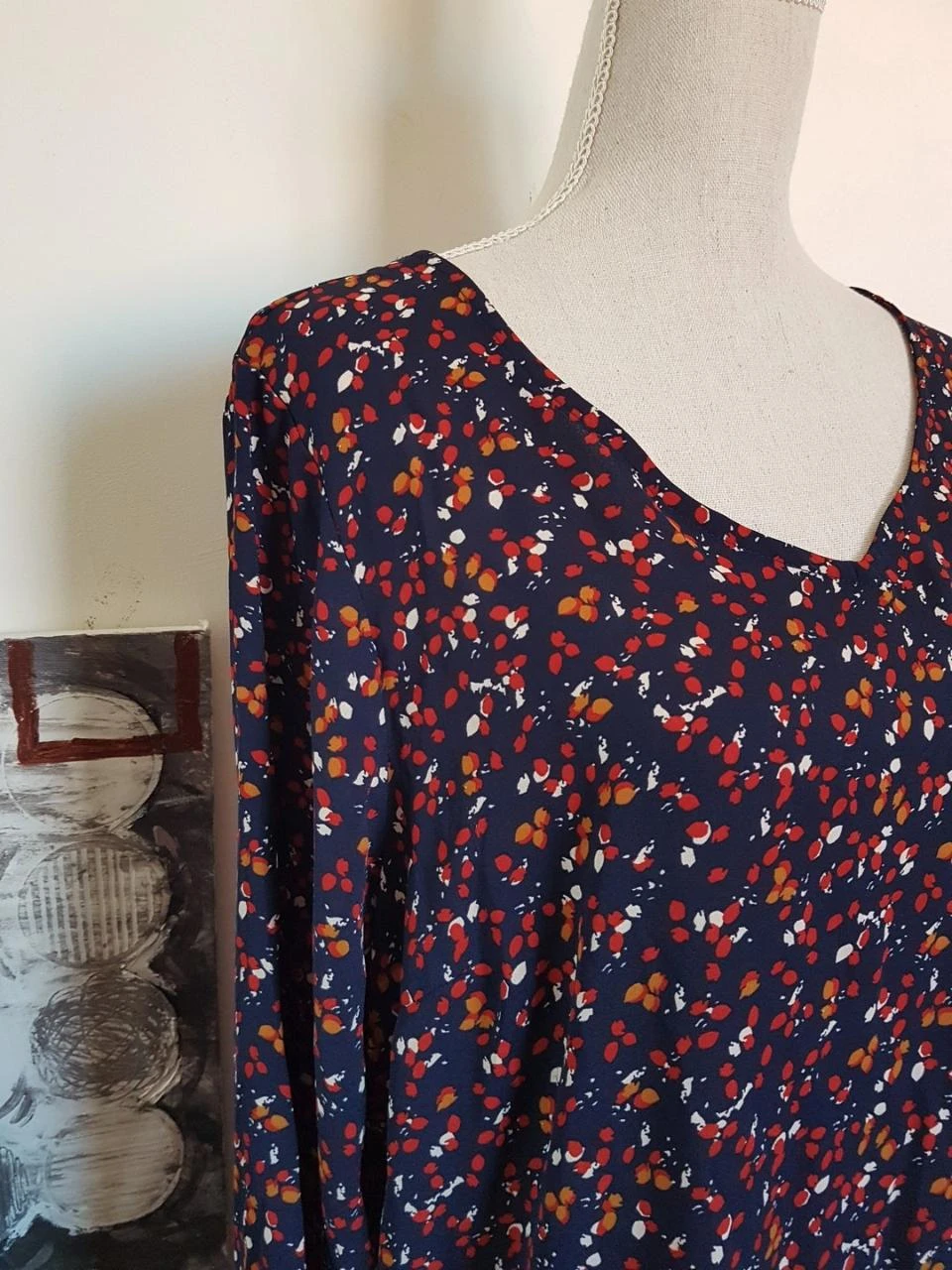 🌸 Vloeiende veelkleurige blouse - Maat 42/44 ✨ – photo 2